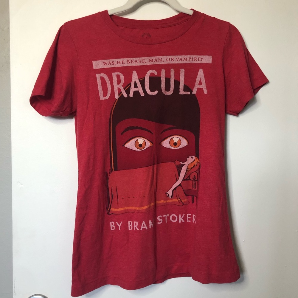 Out of Print Dracula T-Shirt - Size L, Red